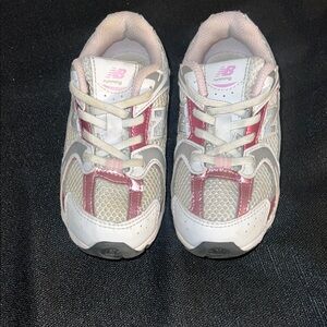 New Balance Kids' Sneakers in Pink and Cream
